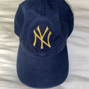 Baseball Cap Yankees Navy Blue Gold Unisex